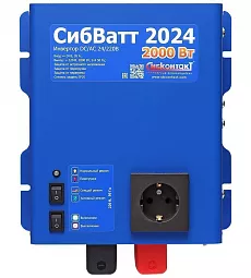Купить СибВатт 2024 инвертор, преобразователь напряжения DC/AC, 24В/220В, 2000Вт в Москве